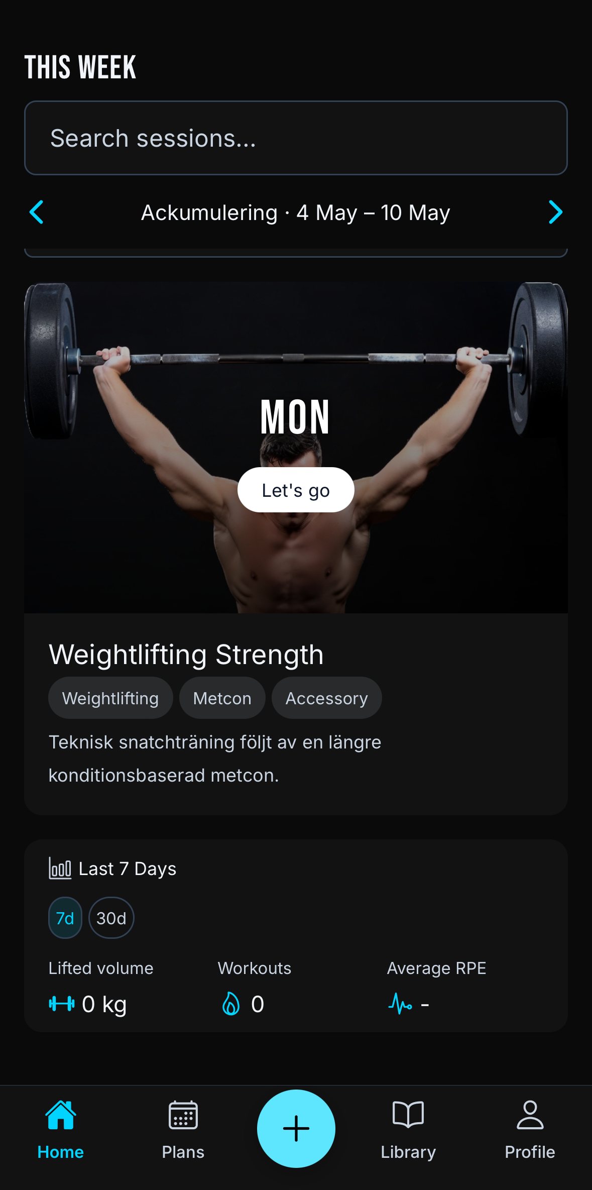 Week overview